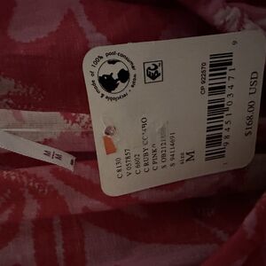 Free People Pink and White Patterned Top